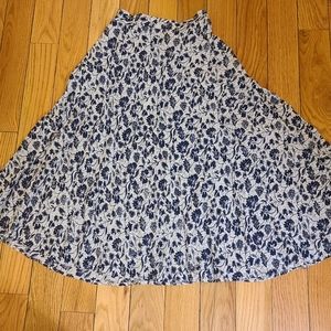 A-Line Flowery Vintage Skirt